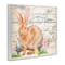 Stupell Industries Spring Floral Happy Easter Bunny Framed Giclee Art